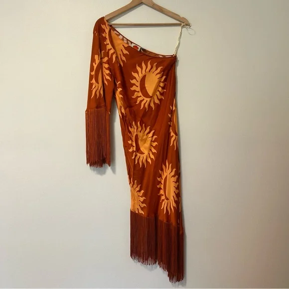 Farm Rio Asymmetrical Fringe Dress - Picture 3 of 7